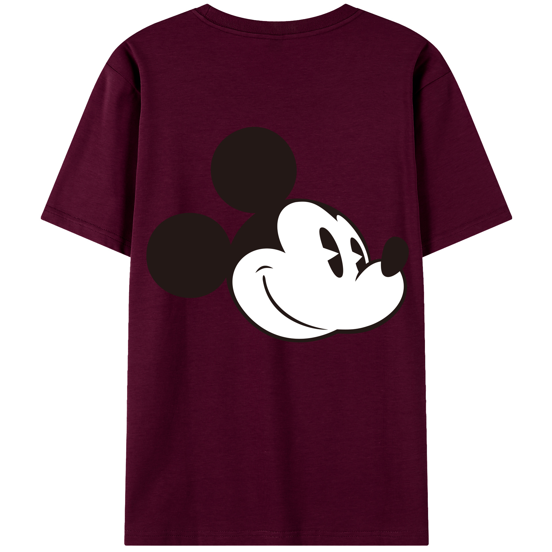（画像用） ミッキーマウス Mickey Mouse レディース半袖Tシャツ(バックプリント)
